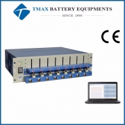 8 Channels Battery Tester Analyzer With Adjustable Cylindrical Cell Holders & Software 
