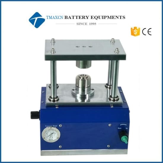 Lab Pneumatic Button Battery Electrode Crimping Machine For Coin Cell Assembly