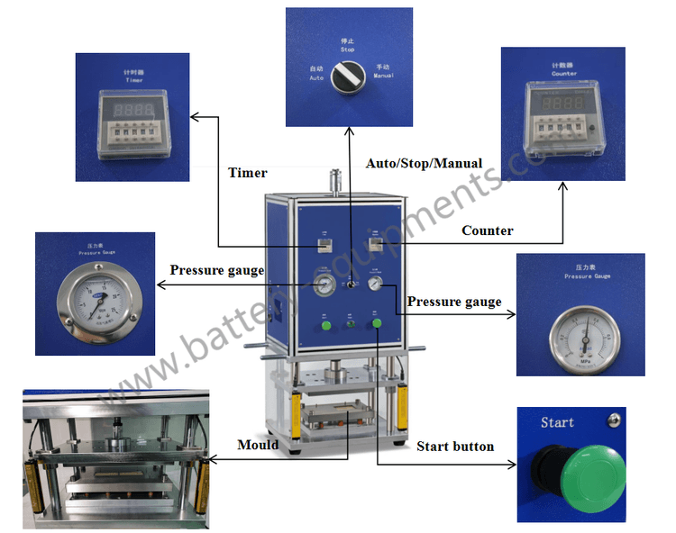 pouch cell case forming machine pouch cell case forming machine