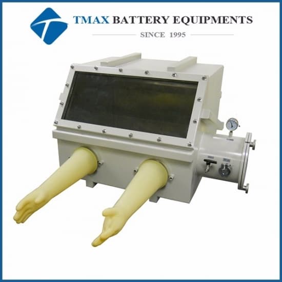 Laboratory Benchtop Small Single Station Dry Glove Box with Airlock And Vacuum Flange & Gauge