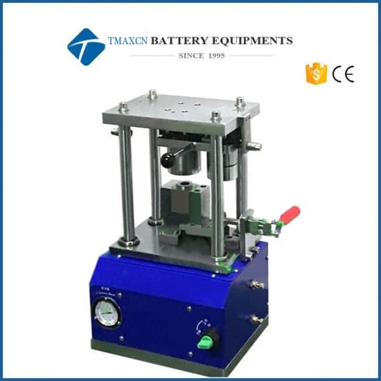 Lab Manual Pneumatic Battery Crimper Sealer Sealing Machine For Cylindrical Cell Research