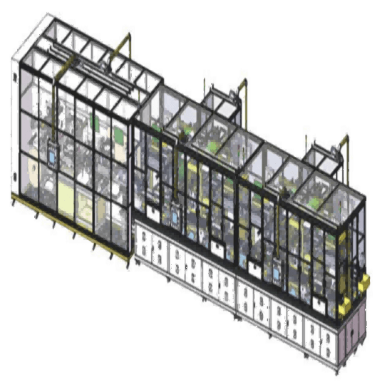 Li-Ion Prismatic Cell Battery Cutting And Stacking All-In-One Machine