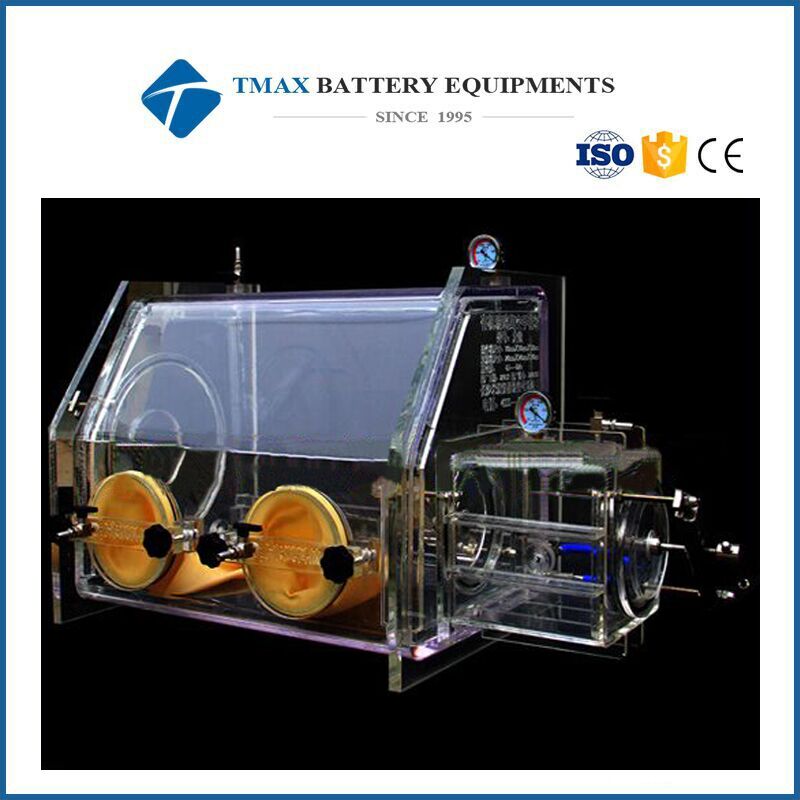 Transition chamber vacuum degree -0.1Mpa (2.5-stage vacuum table), packing more than 12 hours Operating room vacuum degree -0.1Mpa (2.5-stage vacuum table), packing more than 12 hours Using a gas Argon, helium, nitrogen gas (purity 99.95%) or more Operation box size 700 * 450 * 500mm Transition box size 240 * 240 * 240mm Vacuum degree -0.1mpa Dwell time 12 hours Leak rate ≤0.05% Diameter circle door 300mm Weight 88kg Accessories a pair of gloves, two inlet valve, the outlet valve 2, a vacuum gauge, a power strip. Mark: We can accept customized