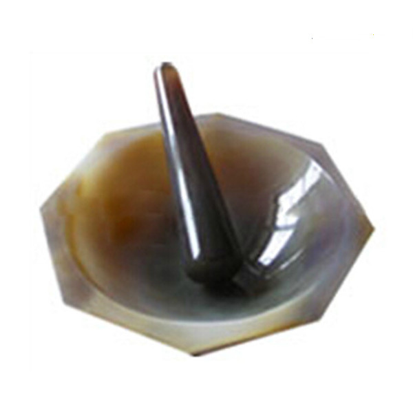 natural agate and pestle