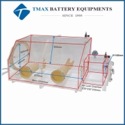 Laboratory Transparent PMMA Acrylic Vacuum Glove Box With Optional Vacuum Flange & Gauge 
