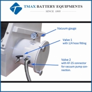 Laboratory Benchtop Small Single Station Dry Glove Box with Airlock And Vacuum Flange & Gauge