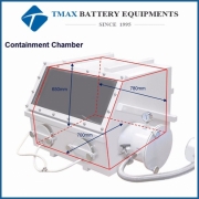 Laboratory Benchtop Small Single Station Dry Glove Box with Airlock And Vacuum Flange & Gauge