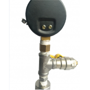 Coin Cell Three-Electrode Split Test Cell with Pressure Gauge