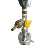 Coin Cell Three-Electrode Split Test Cell with Pressure Gauge