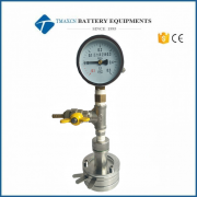 Coin Cell Three-Electrode Split Test Cell with Pressure Gauge