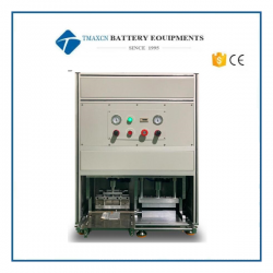 Prismatic cell tab shaping machine