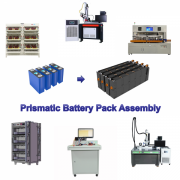 Prismatic Cell Battery Pack Semi-Automatic Assembly Production Line